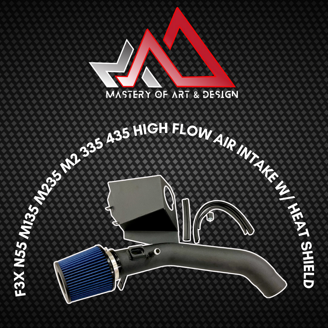 BMW F3X N55 High Flow Air Intake with Heat Shield - Mastery of Art & Design MAD-5057 | ZNM Performance